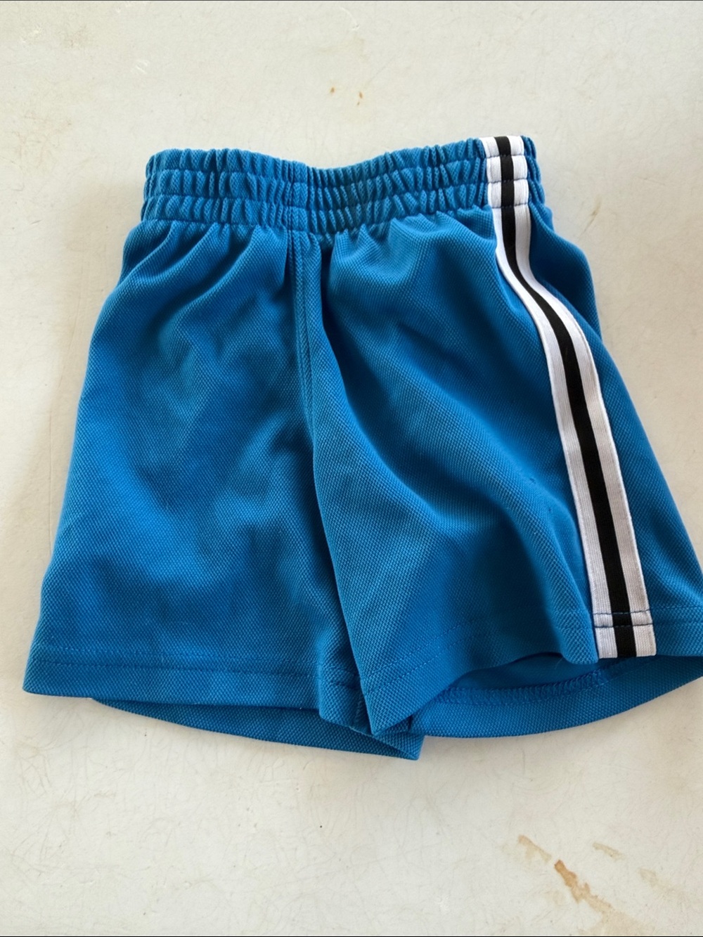 Circo Teal-Blue Athletic Shorts with Black & White Side Stripe